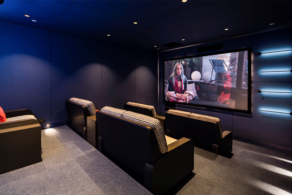 A cinema room at Westgate House, Ealing.