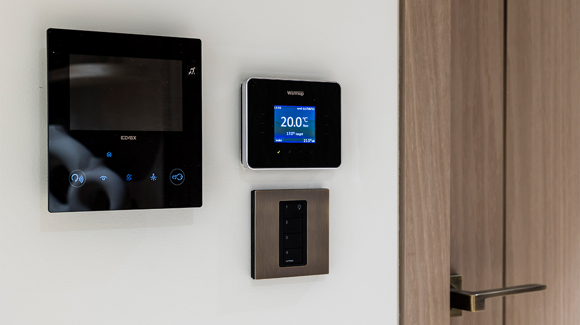 Smart home technology in a TCRW SOHO apartment.