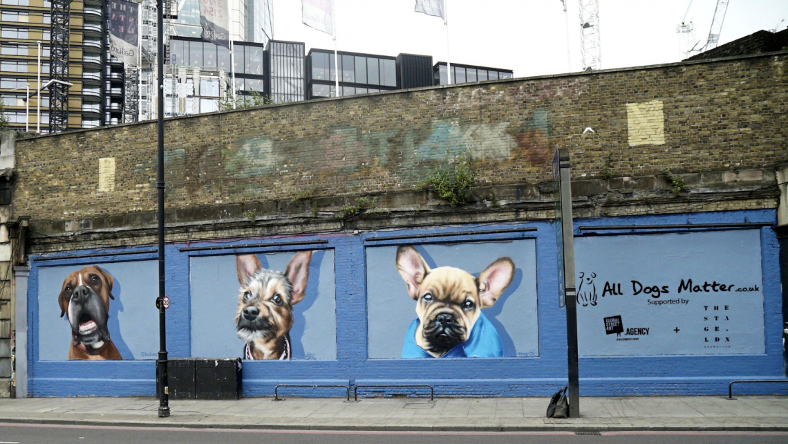 The Stage, Shoreditch, Conde Nast, Galliard Homes, Art Wall