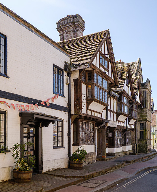 A Tudor building in East Grinstead