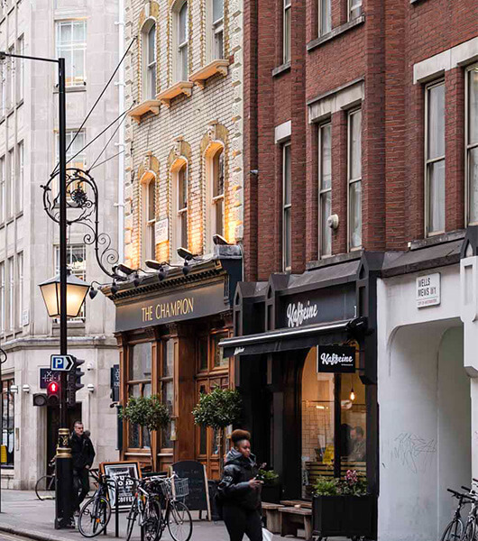 A street in Soho.