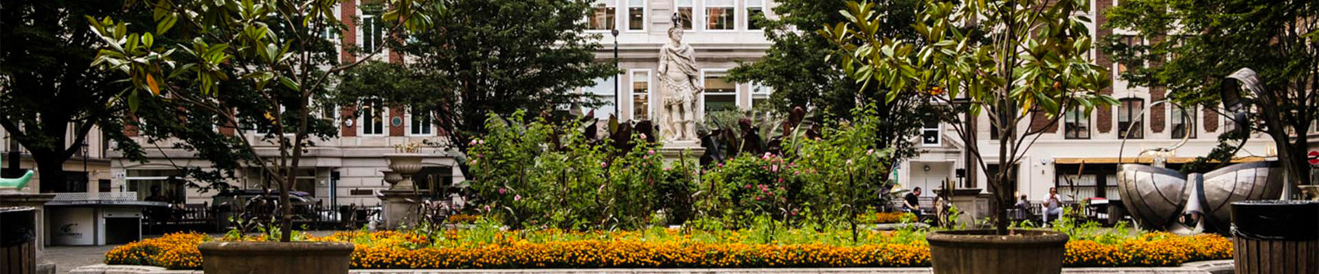 A park in Soho, London