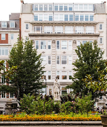 A park in Soho, London