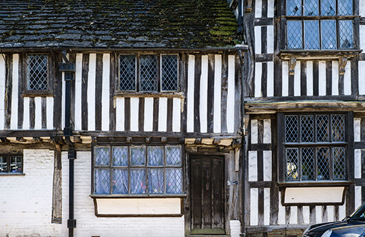 A Tudor building in East Grinstead