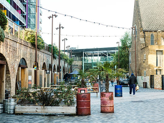 The famous arches in Deptford.