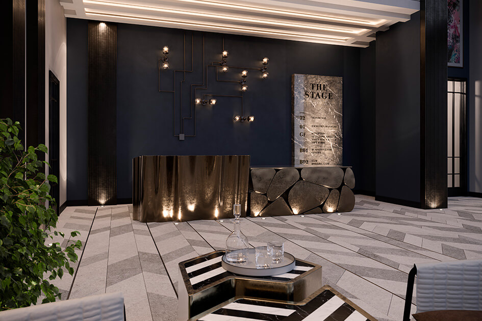 the stage shoreditch lobby