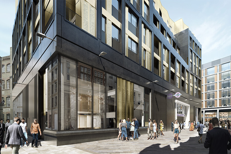The exterior of TCRW SOHO by Galliard Homes