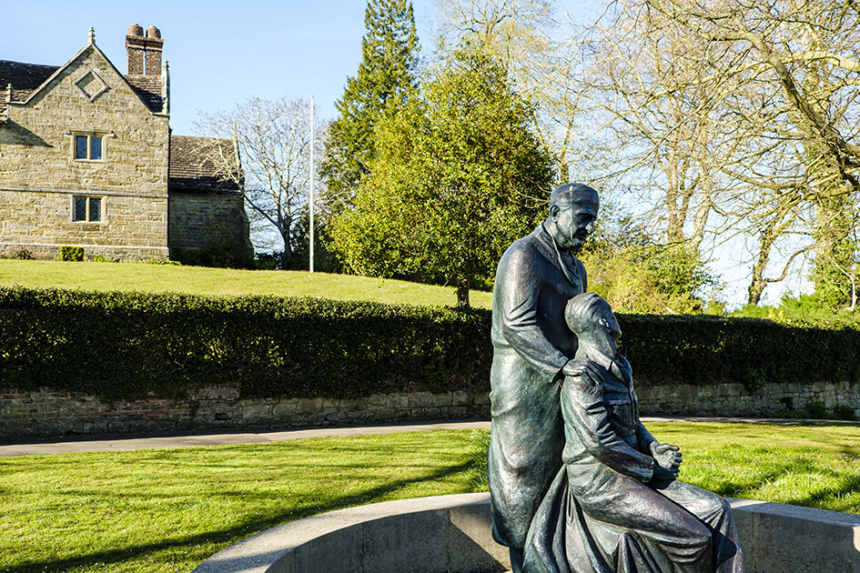 A statue of Sir Archibald McIndoe in East Grinstead