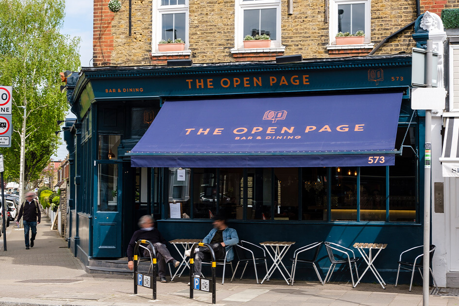 The Open Page bar and dining on Garratt Lane