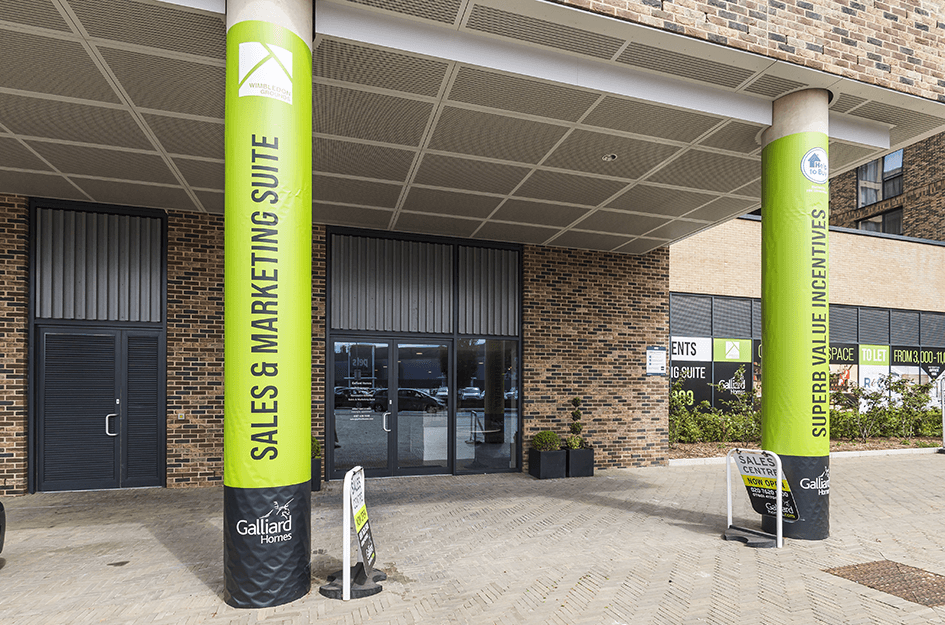 The entrance to the new Wimbledon Grounds sales suite.