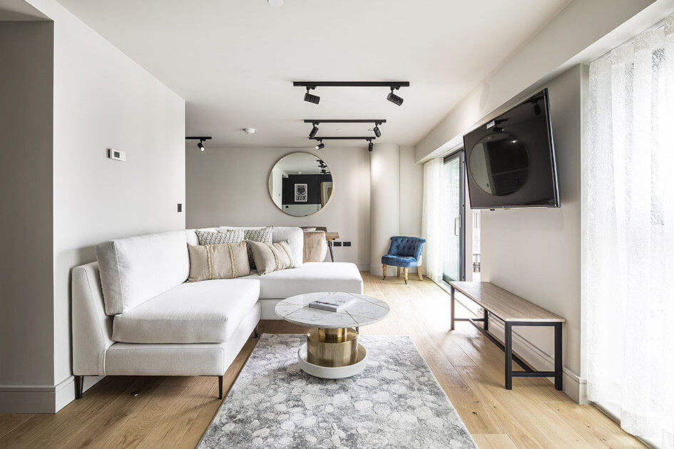 A living area at Newham's Yard in Southwark by Galliard Homes.