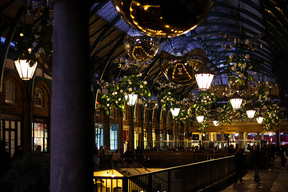Covent Garden at Christmas time