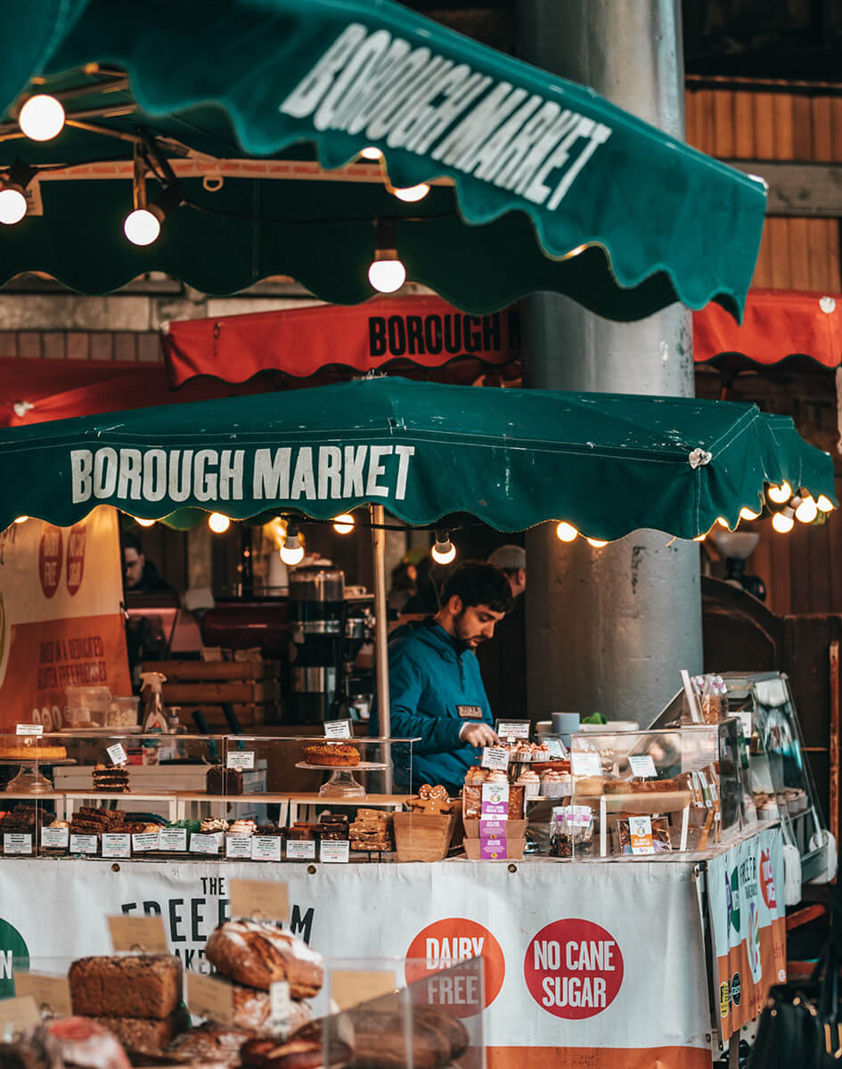 Borough Market bakery stall