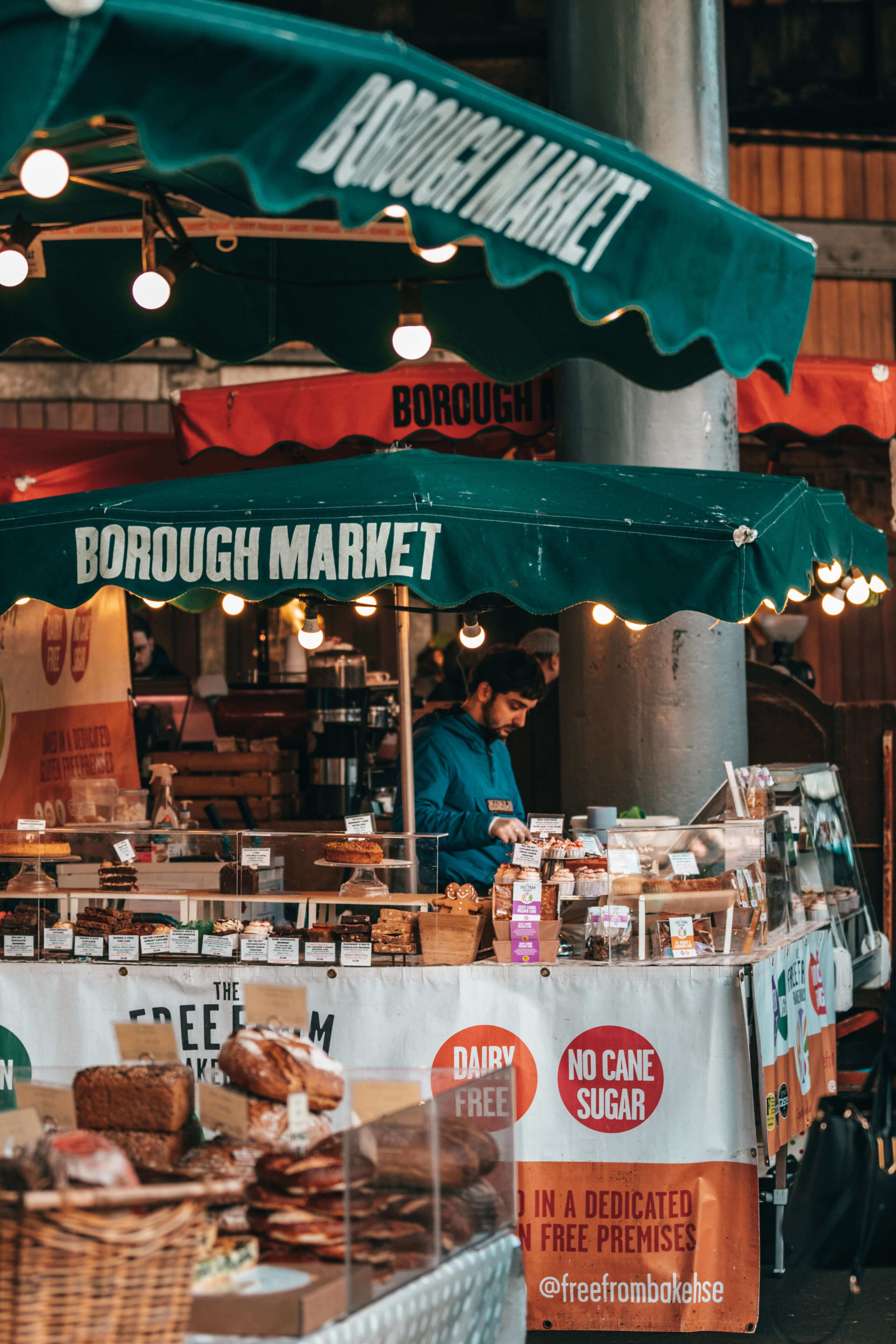 Cake stall at Brough Market, SE1