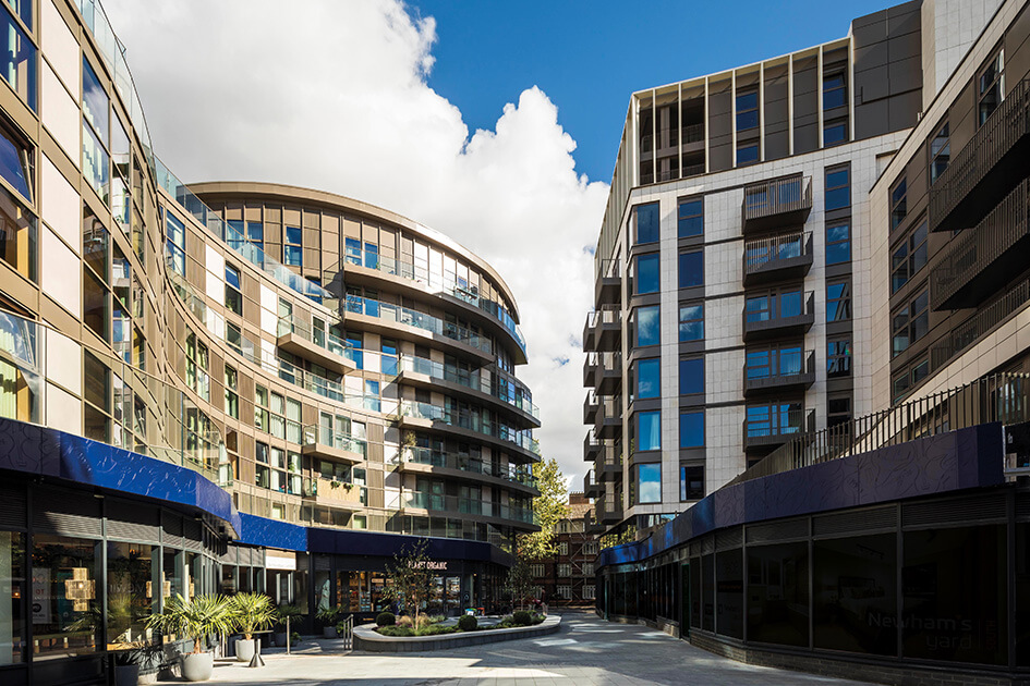 An exterior of Newham's Yard in Southwark