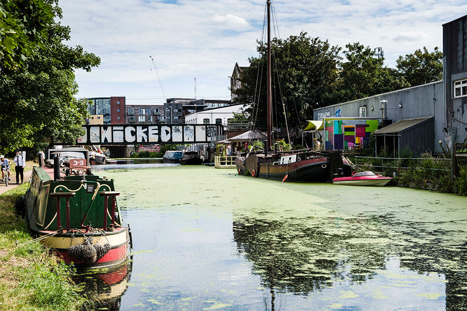 A canal in Hackney Wick, Wickside
