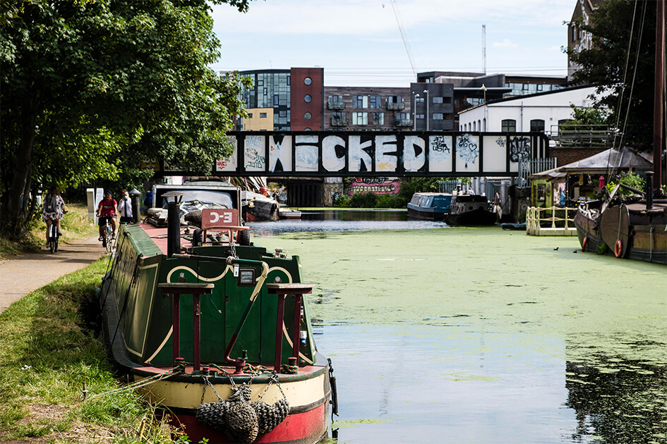 A canal in Hackney Wick, Wickside