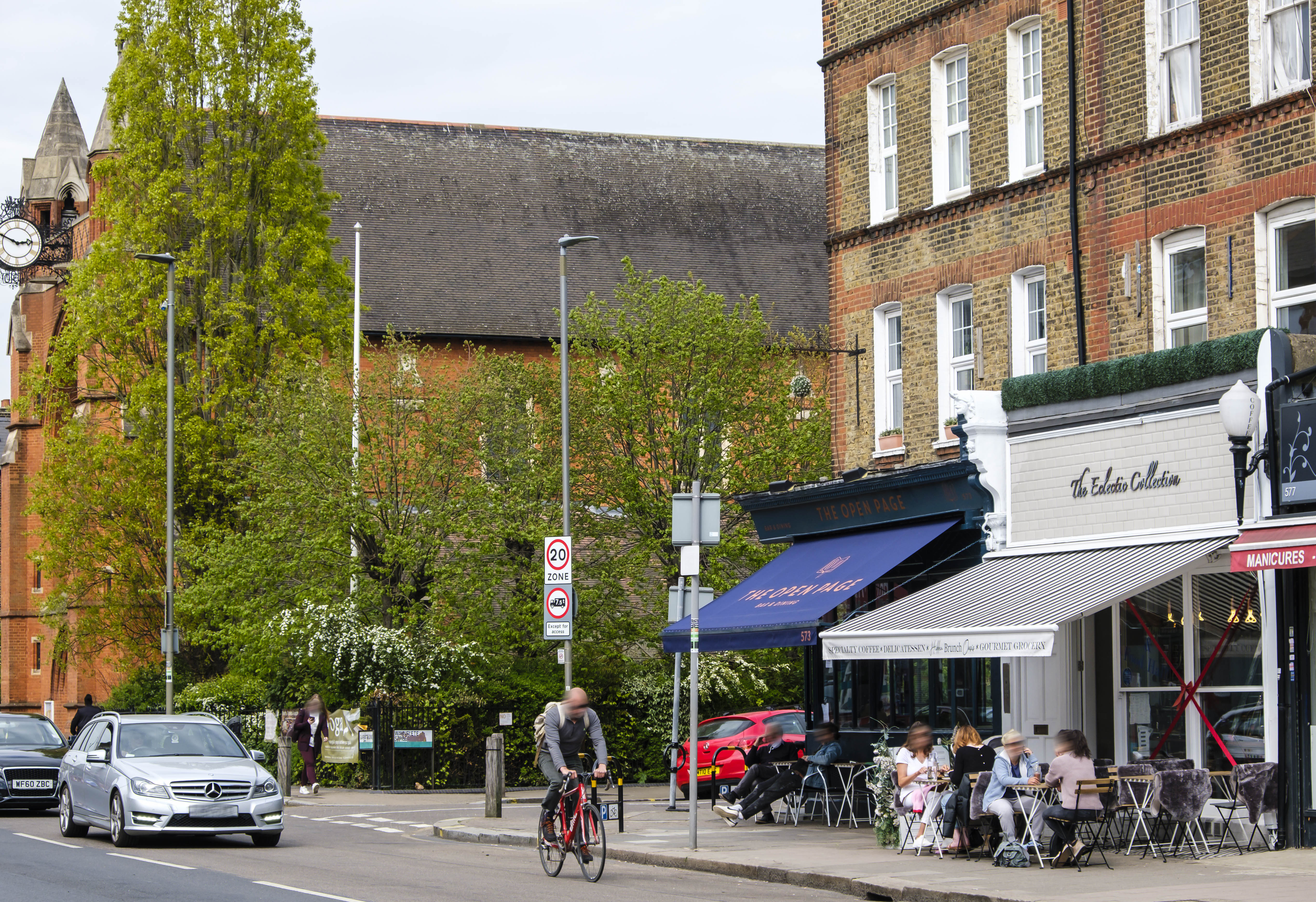 driving and cycling in wimbledon