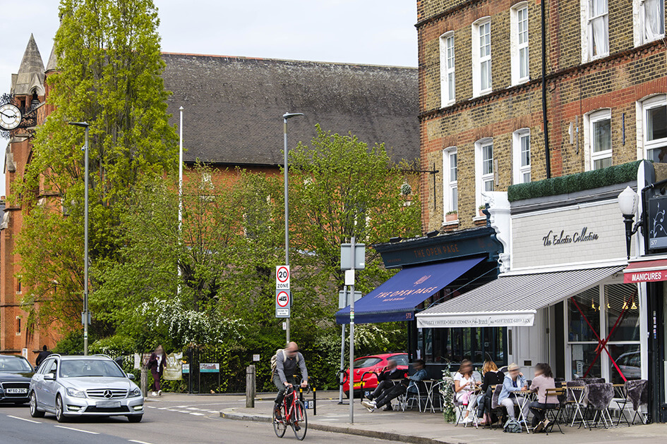 A high street in Earlsfield