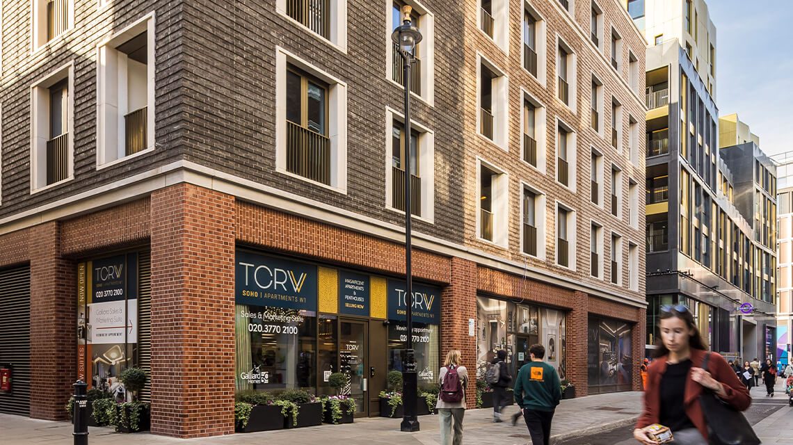 Exterior of TCRW SOHO, a Galliard development.