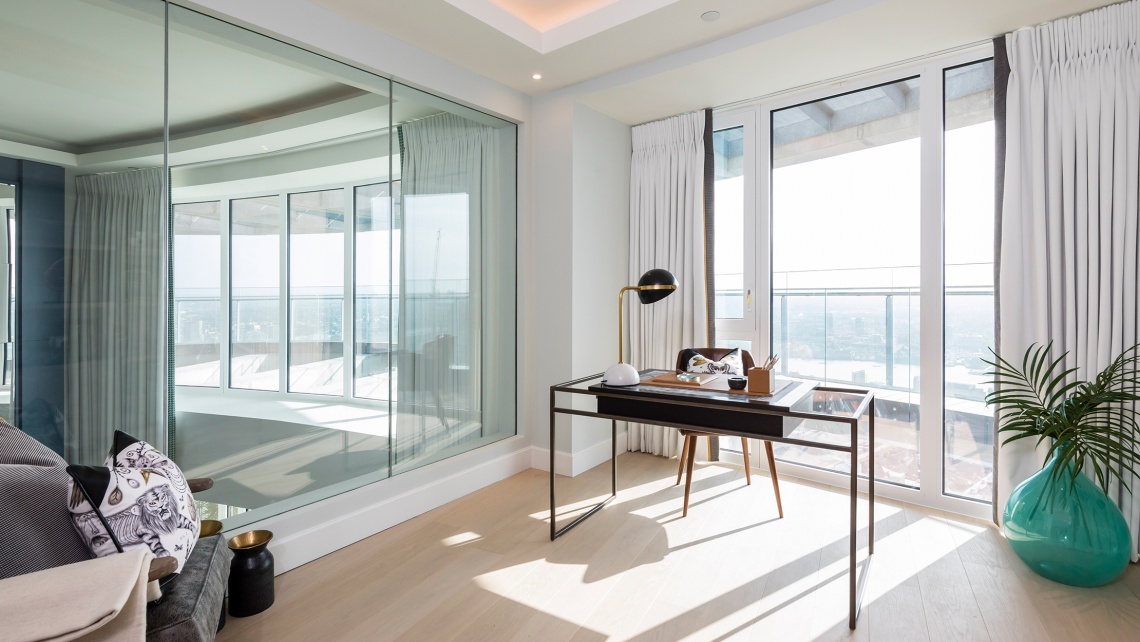 Study Area at a Galliard Homes Penthouse