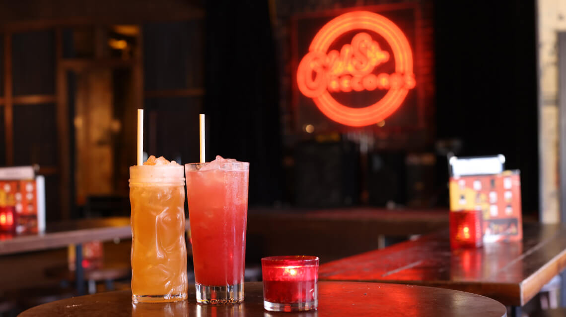 Cocktails in one of the best bars in Shoreditch, Old Street Records.