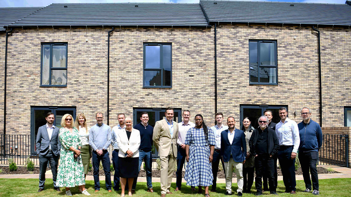 Representatives from Wavensmere and The Galliard Apsley Partnership at Belgrave Village, Birmingham.