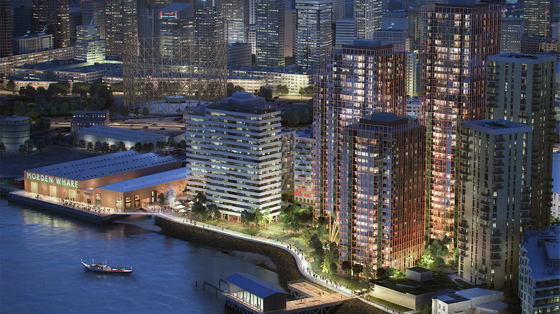 Morden Wharf exterior CGI