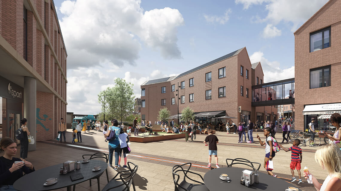 Visualisation of the finished development