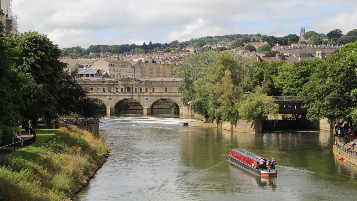 The River Avon in Bath, Somerset.