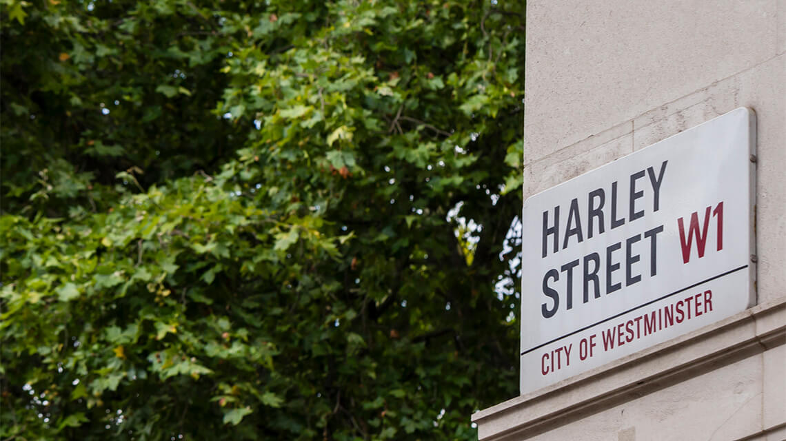 Harley Street street sign.