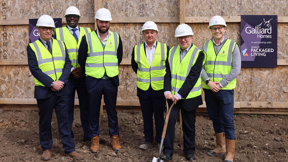 Staff on-site at Grafton Way on groundbreaking day
