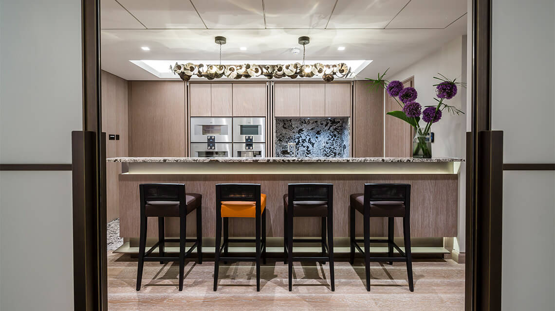 A kitchen area at The Chilterns, an appealing overseas investment.