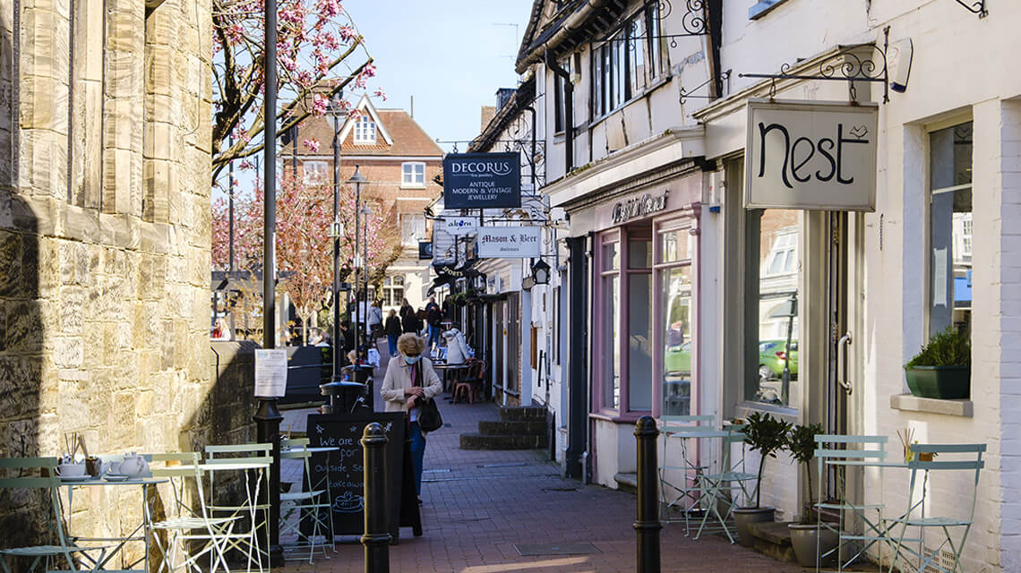 Shops on East Grinstead High Street