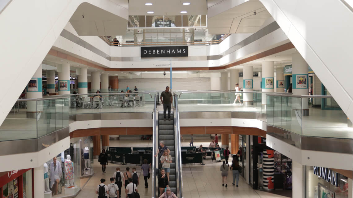 Debenhams at Eastgate Shopping Centre, Basildon.
