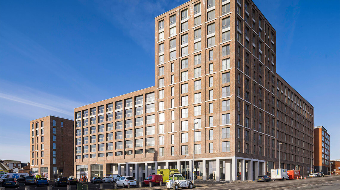 Exterior of Timber Yard Birmingham by Galliard Apsley Partnership