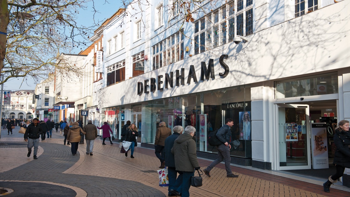 Shopping in Chelmsford, Debenhams Department Store