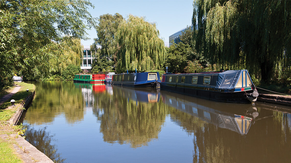A canal in Kings Langley