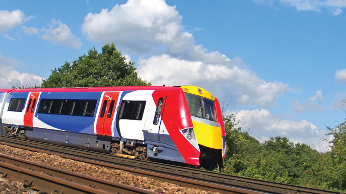 A train in Haywards Heath, a good location for buy-to-let.