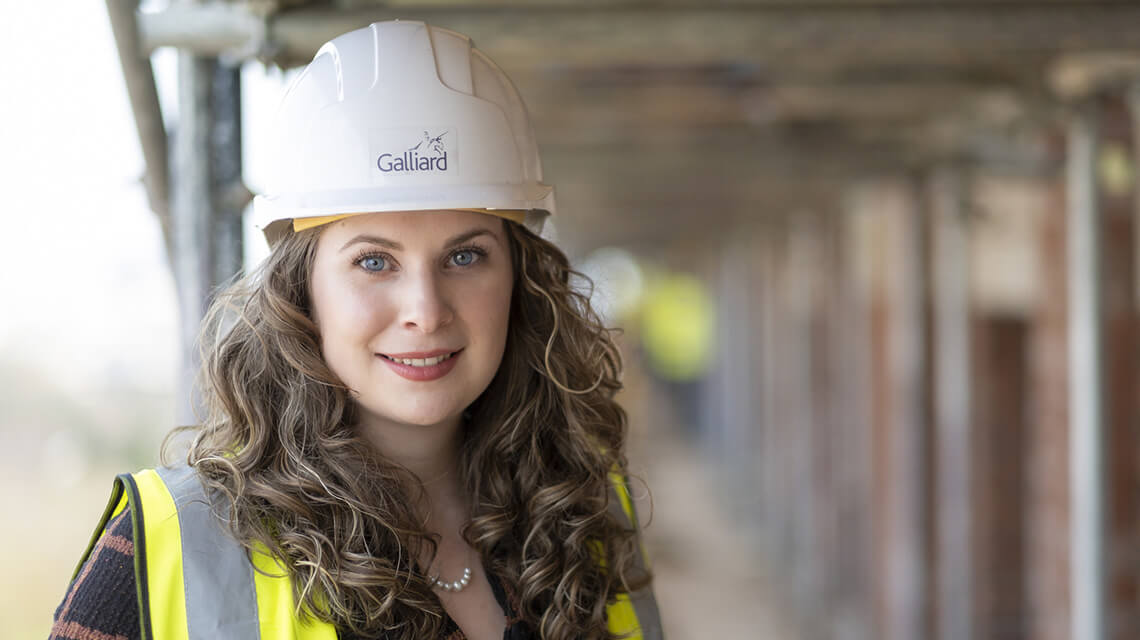 Rachel, a project surveyor at Galliard.