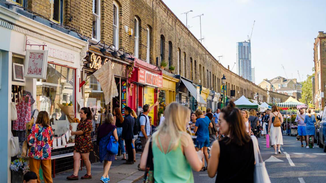 Columbia Road Market, one of the best things to do in Shoreditch.