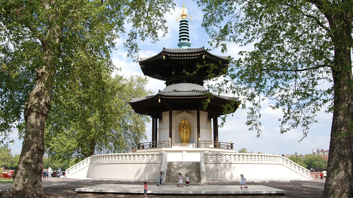 The Peace Pagoda in Battersea Park