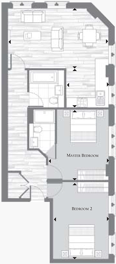 Floorplan of Plot 18 at Crescent House
