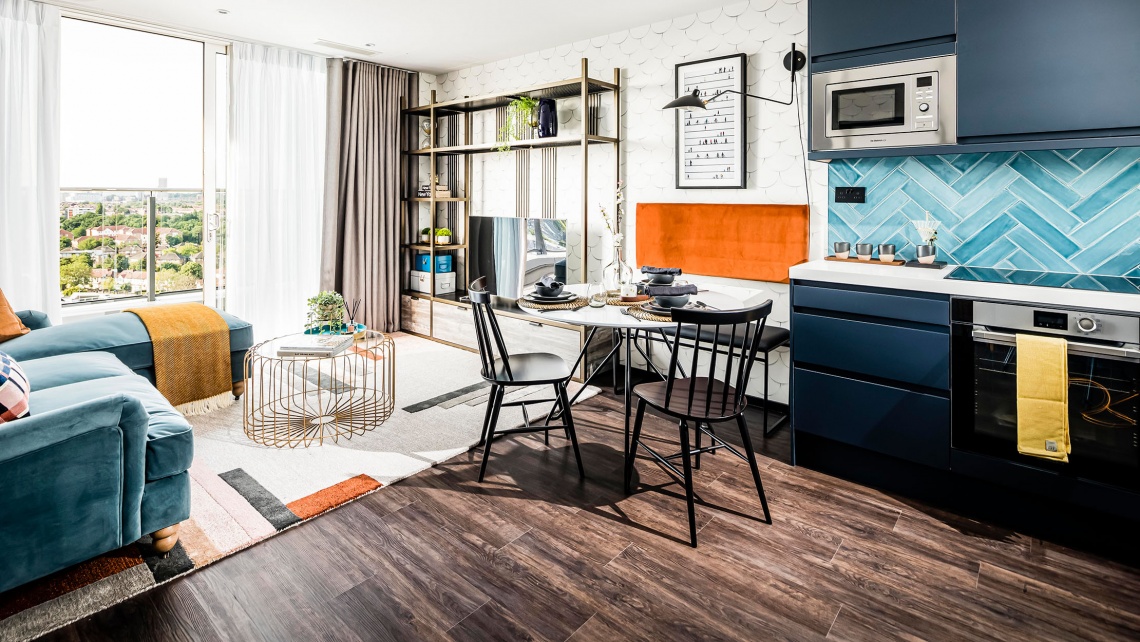 Image showcasing Stay off-the-grid while enjoying top-tier city views from this avant ...