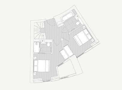 Plot B floorplan at Arena Quayside (upper)