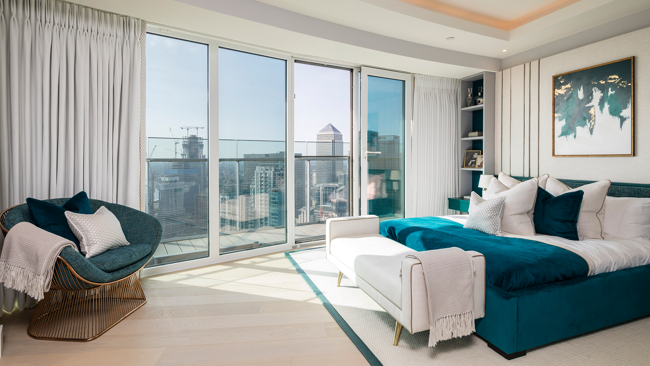 Penthouse master bedroom, ©Galliard Homes