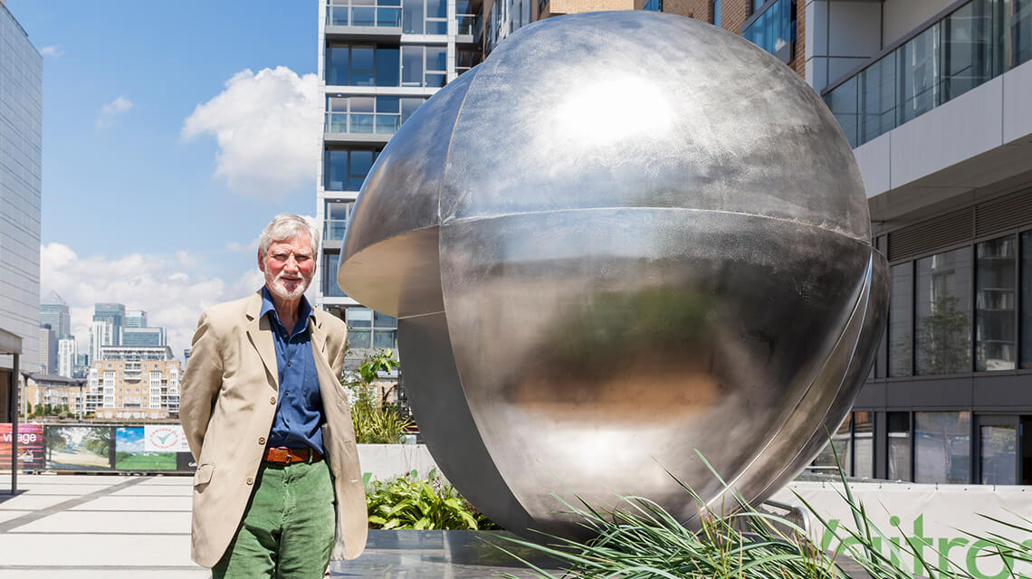 Dick Onian's Sculpture Unveiled at New Capital Quay, Greenwich