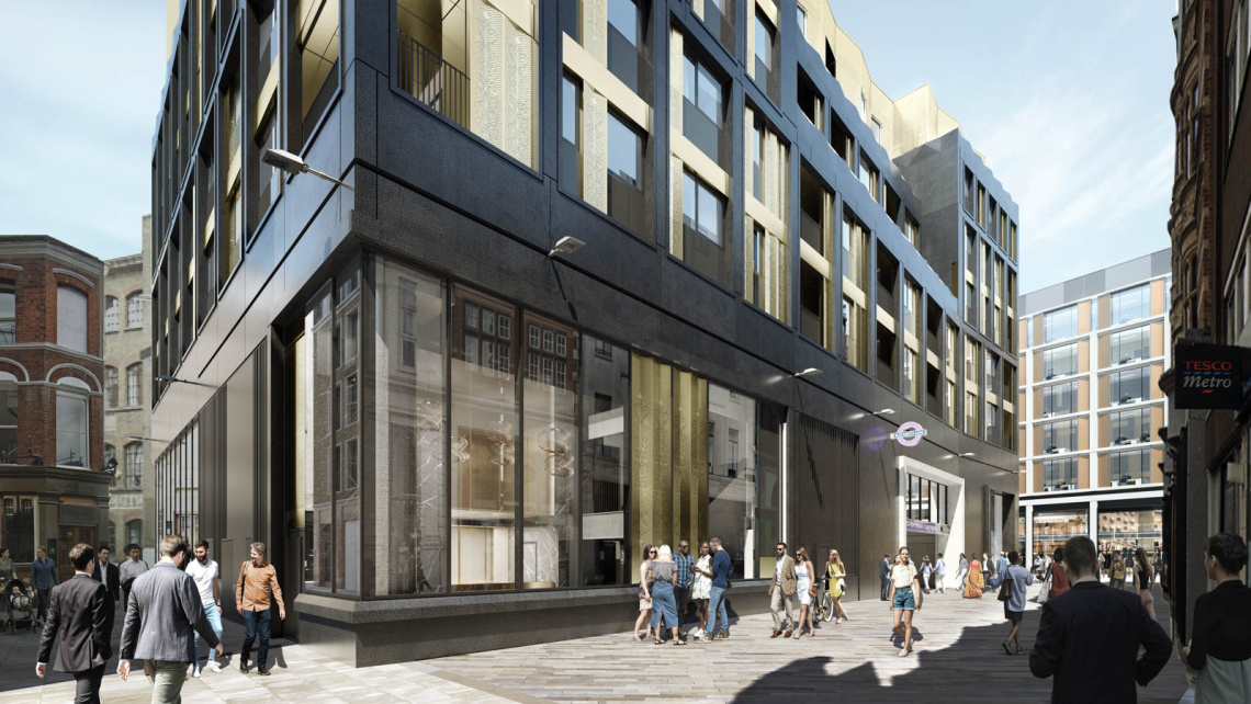 TCRW SOHO exterior, computer generated image intended for illustrative purposes only, ©Galliard Homes. TCRW SOHO exterior, computer generated image intended for illustrative purposes only, ©Galliard Homes.