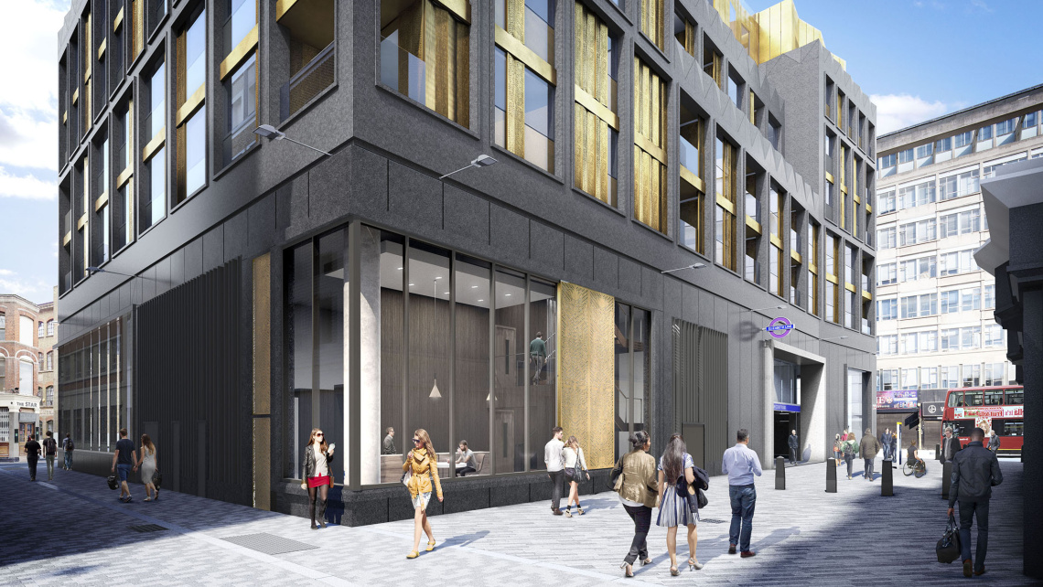 TCRW SOHO exterior, computer generated image intended for illustrative purposes only, ©Galliard Homes. TCRW SOHO exterior, computer generated image intended for illustrative purposes only, ©Galliard Homes.