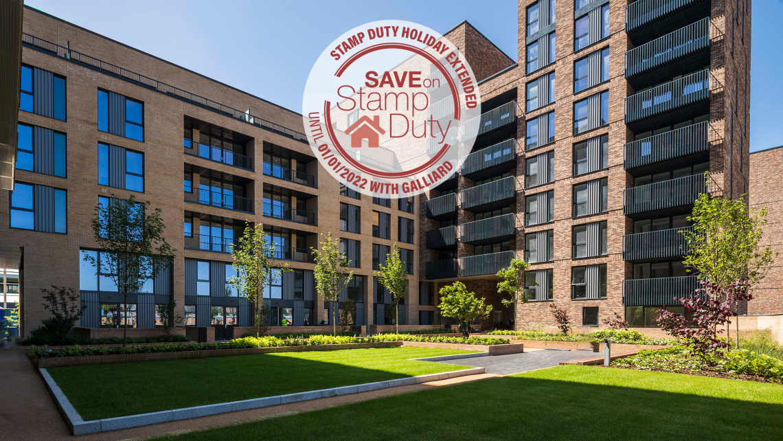Wimbledon Grounds communal gardens, ©Galliard Homes. Wimbledon Grounds communal gardens, ©Galliard Homes.